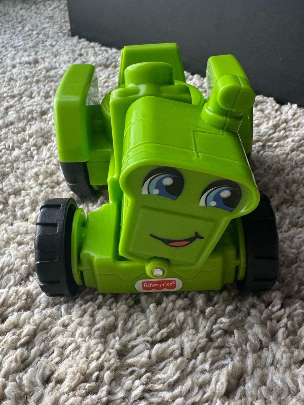 Fisher-Price Little People Green Tractor Vehicle Toy